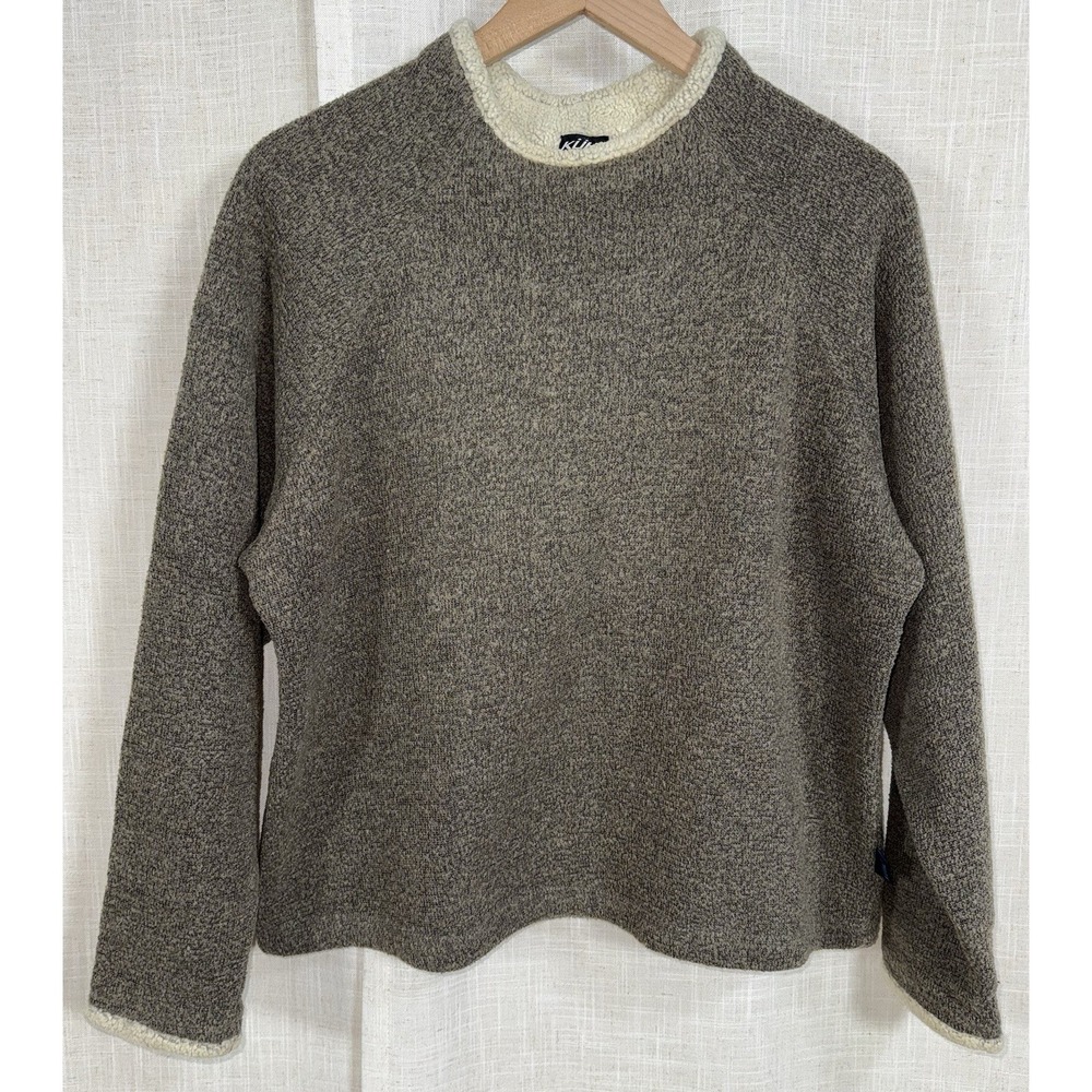Kuhl Sweatshirt Sweater Women's L Large Brown Alpaca‎ Fleece Hipster Lagenlook